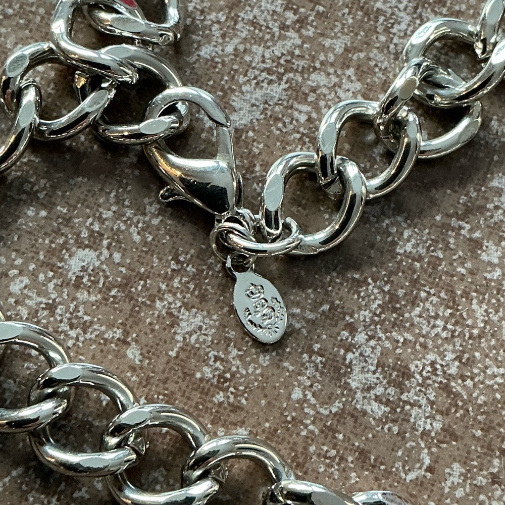 Premier Designs Signed Bib Statement Necklace Sil… - image 6